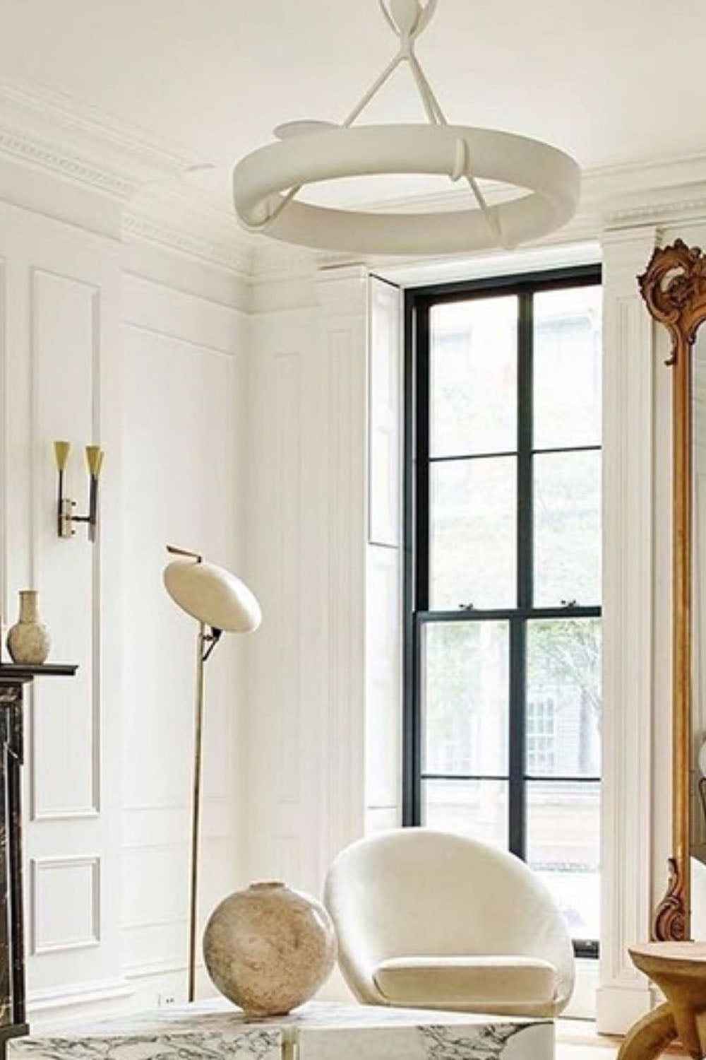 Tinsley Plaster Chandelier - view 15 | everlamps