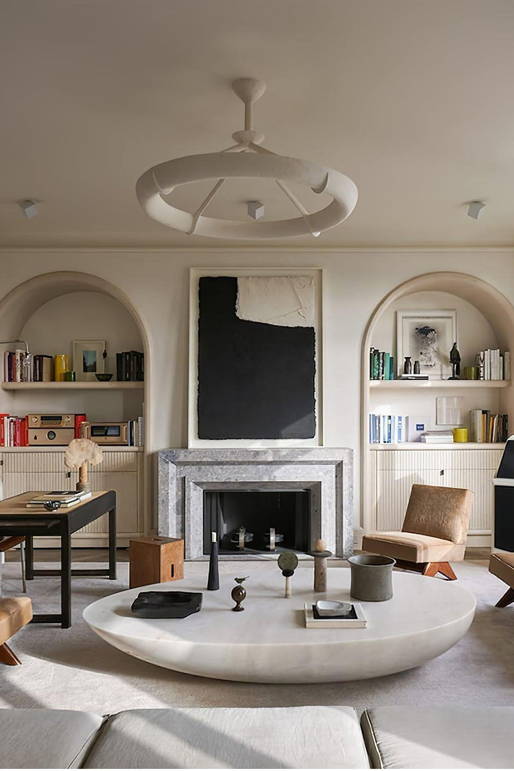 Tinsley Plaster Chandelier - view 18 | everlamps