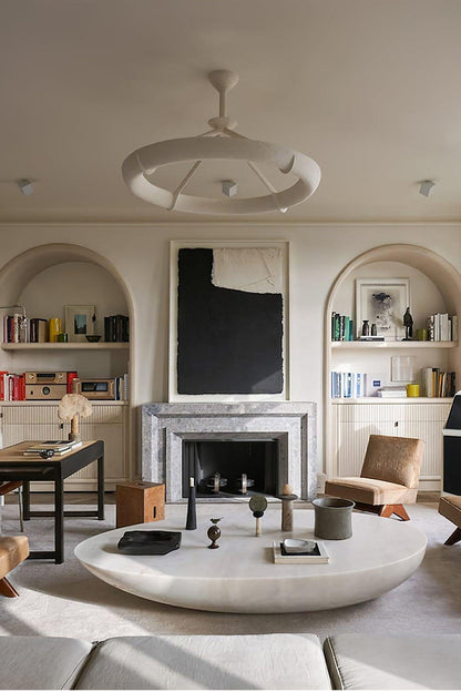 Tinsley Plaster Chandelier - view 18 | everlamps