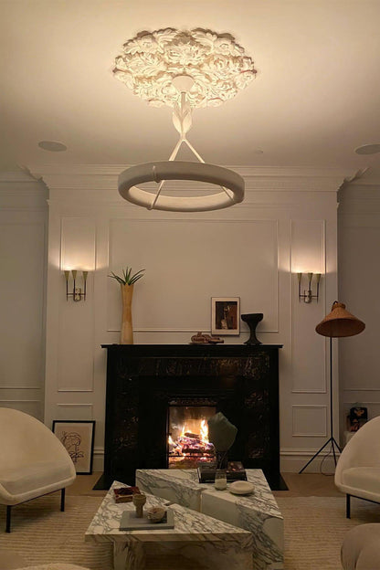 Tinsley Plaster Chandelier - view 8 | everlamps