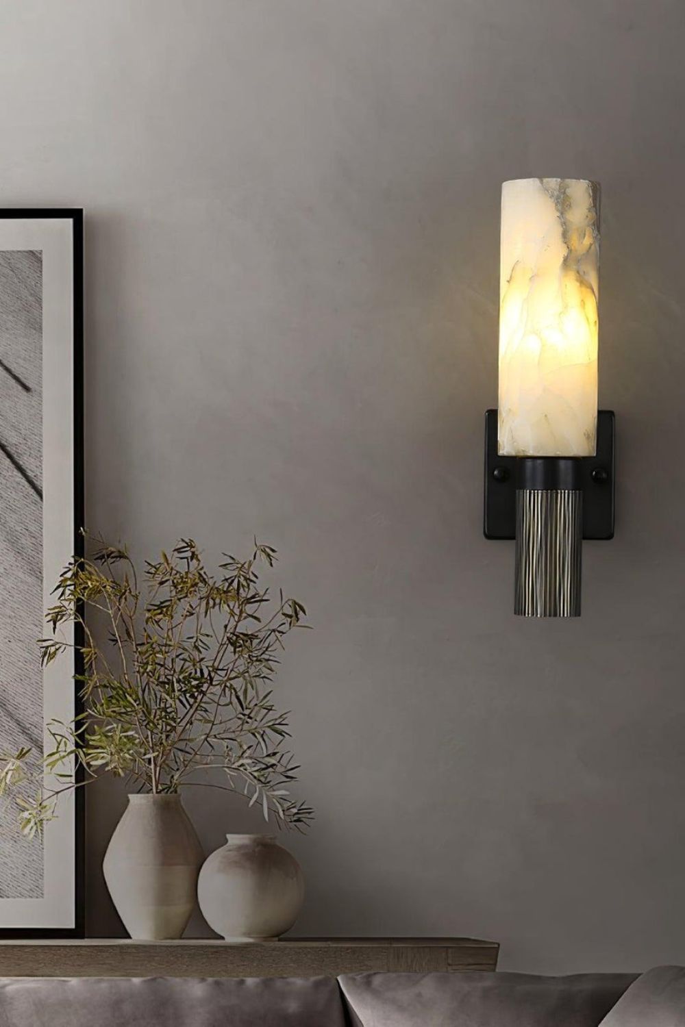 Torch Marble Sconce - everlamps
