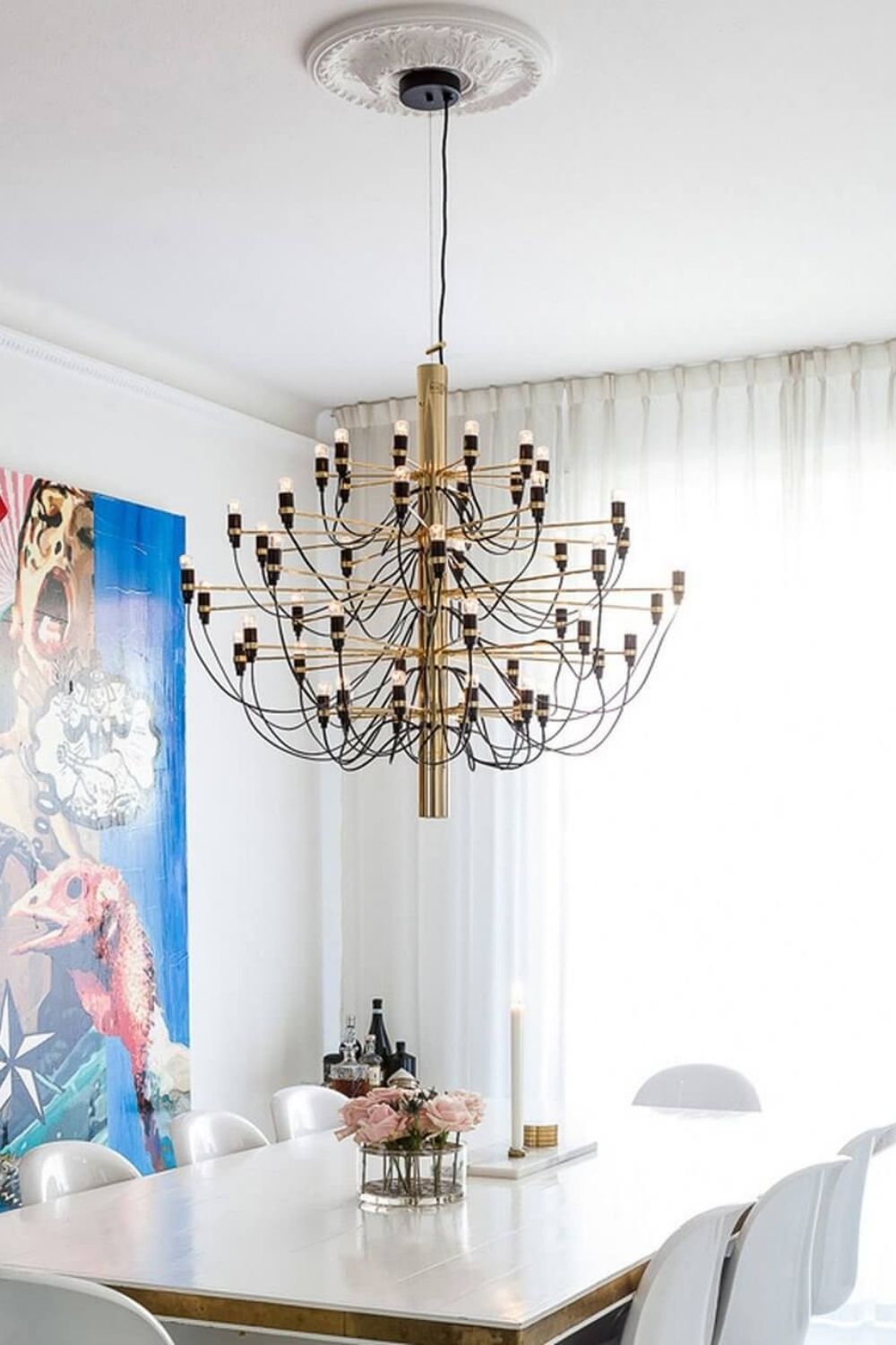 Traditional Mid-century 2097 Chandelier - view 2 | everlamps