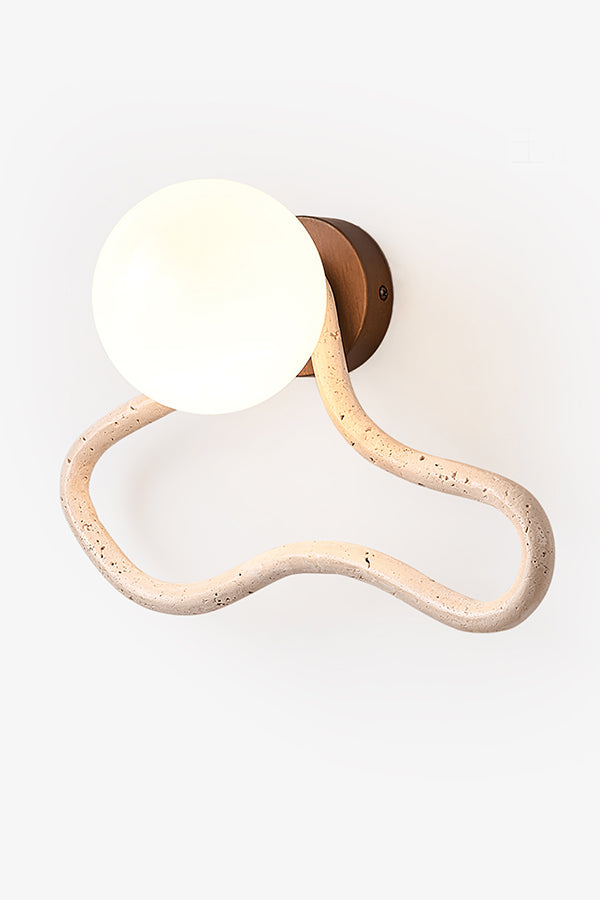 Travertine Flow Wall Sconce - view 2 | everlamps