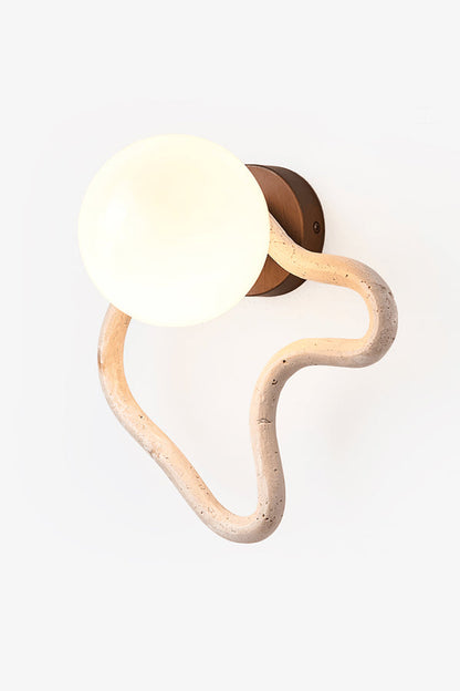 Travertine Flow Wall Sconce - view 3 | everlamps