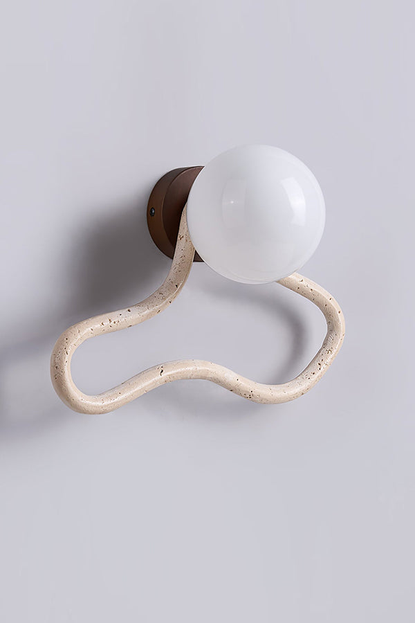 Travertine Flow Wall Sconce - view 4 | everlamps