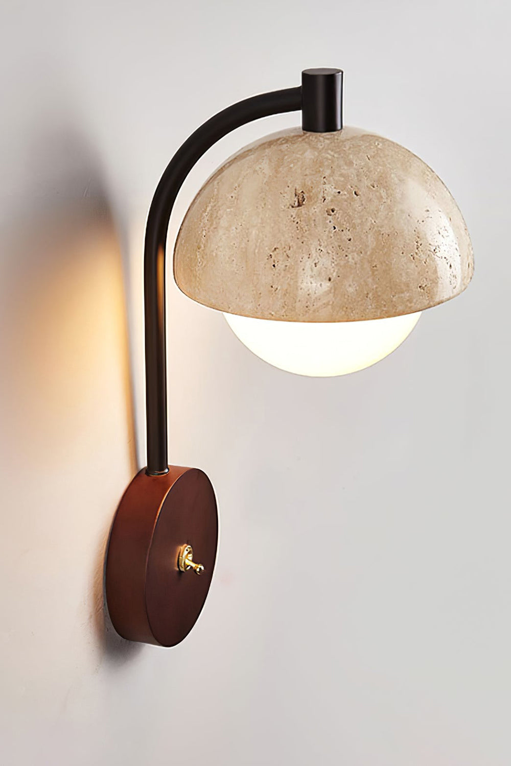 Travertine Arc Wall Light - view 15 | everlamps