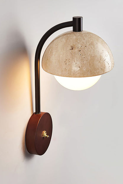 Travertine Arc Wall Light - view 15 | everlamps