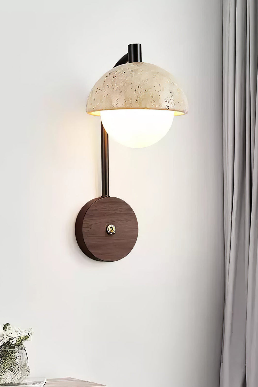 Travertine Arc Wall Light - view 16 | everlamps