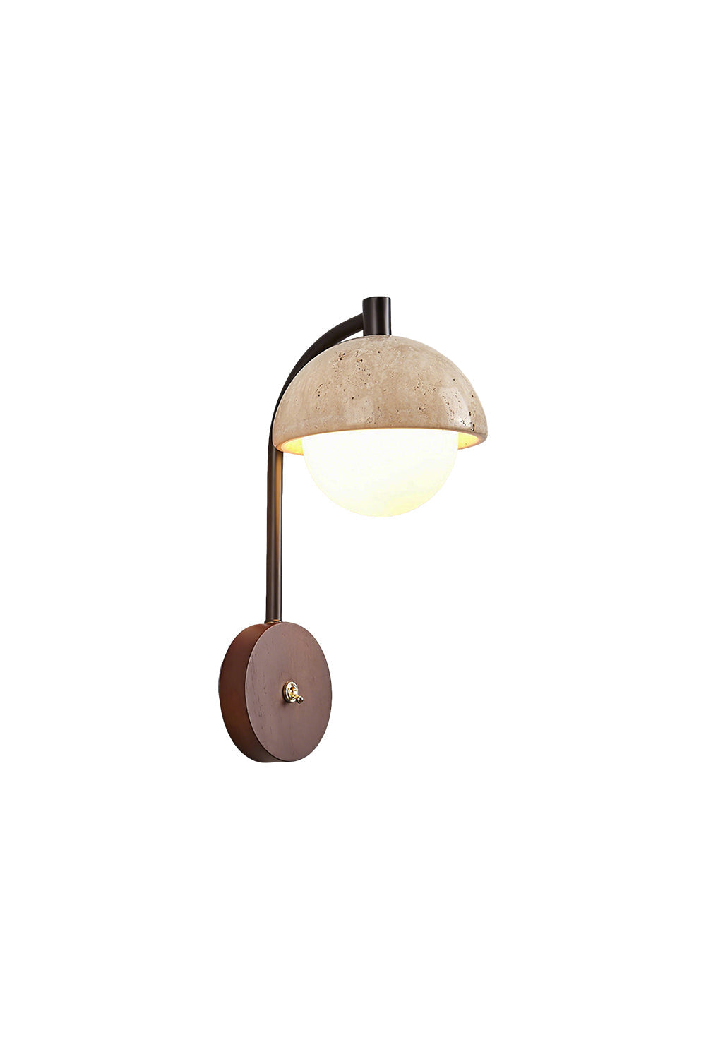 Travertine Arc Wall Light | everlamps