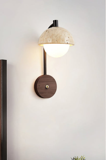 Travertine Arc Wall Light - view 5 | everlamps