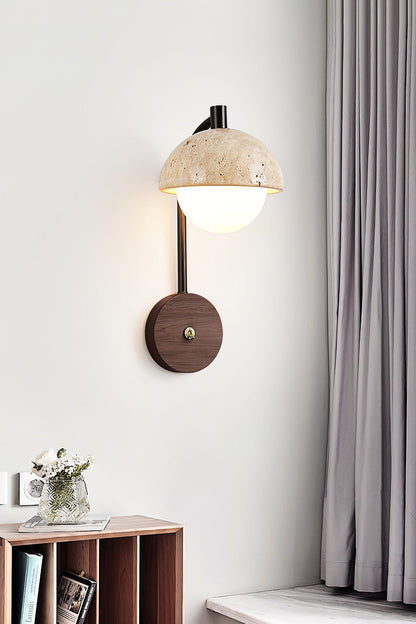 Travertine Arc Wall Light - view 8 | everlamps