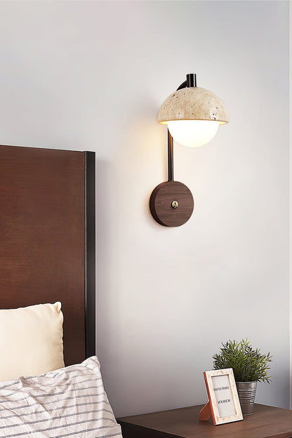 Travertine Arc Wall Light - view 6 | everlamps