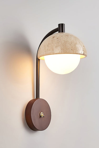 Travertine Arc Wall Light - view 13 | everlamps
