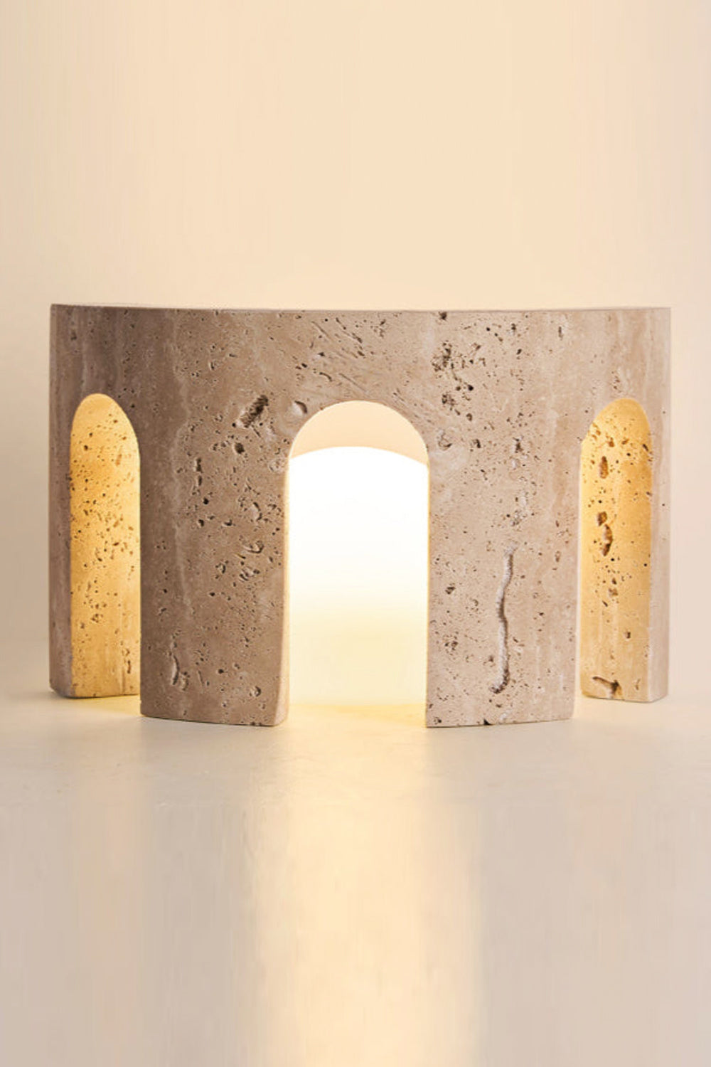 Travertine Arch Table Lamp - view 14 | everlamps
