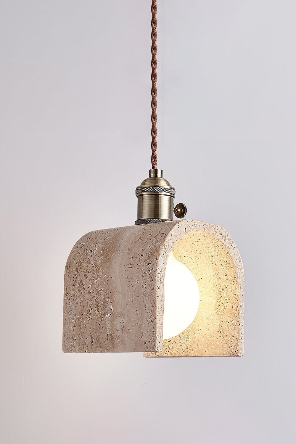 Travertine Aurora Pendant Light - view 8 | everlamps