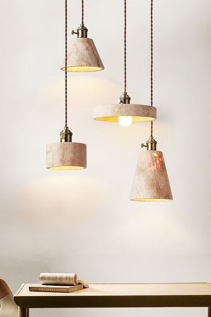 Travertine Aurora Pendant Light - view 15 | everlamps