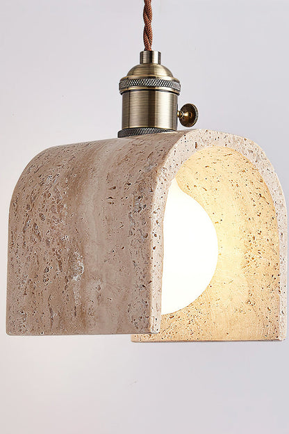 Travertine Aurora Pendant Light - view 19 | everlamps
