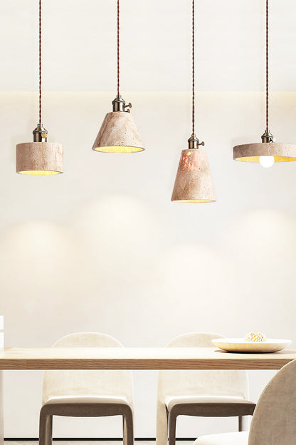 Travertine Aurora Pendant Light - view 14 | everlamps