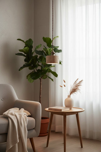 Travertine Aurora Pendant Light - view 9 | everlamps