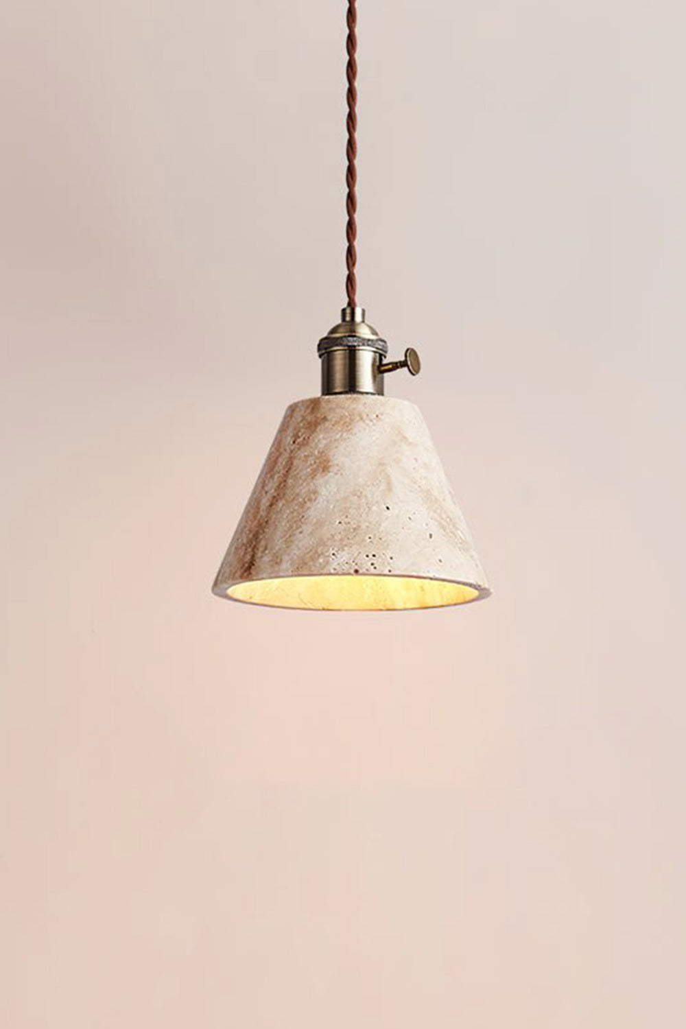 Travertine Aurora Pendant Light - view 24 | everlamps