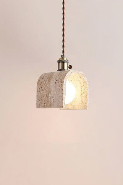 Travertine Aurora Pendant Light - view 25 | everlamps