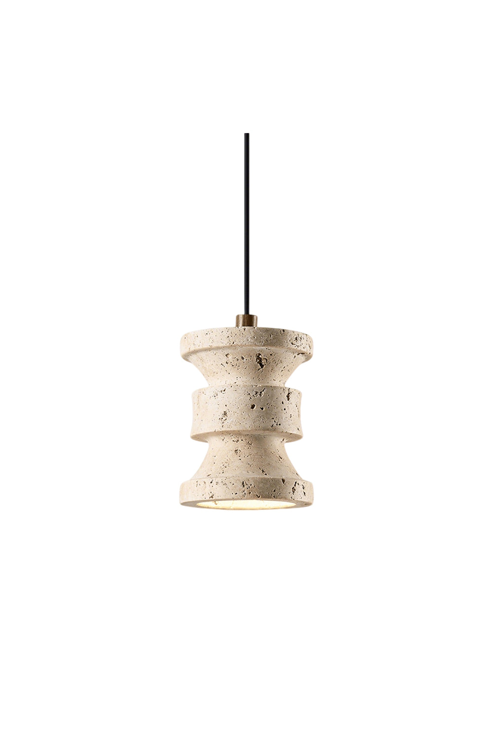 Travertine Carved Pendant Light | everlamps