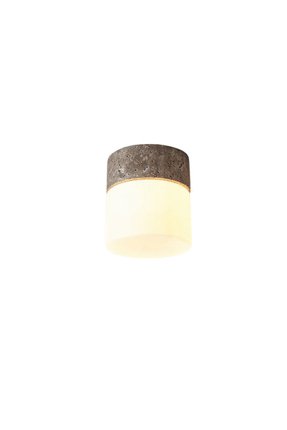 Travertine Cylinder Ceiling Lamp | everlamps
