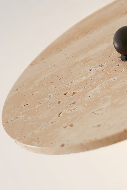 Travertine Disc Arm Wall Lamp - view 15 | everlamps