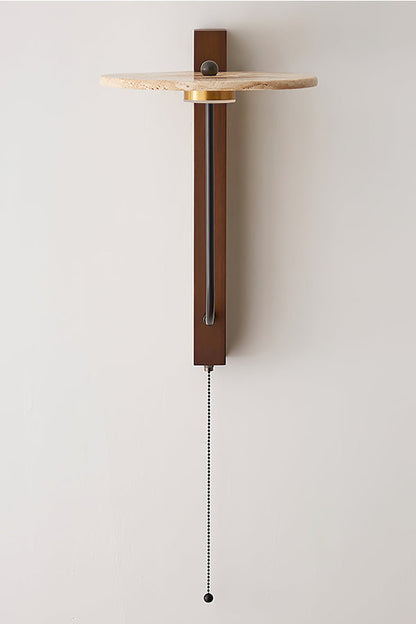 Travertine Disc Arm Wall Lamp - view 23 | everlamps