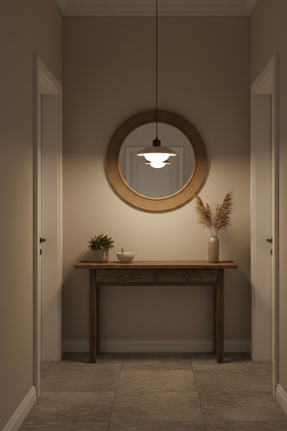 Travertine Disc Pendant Light - view 12 | everlamps