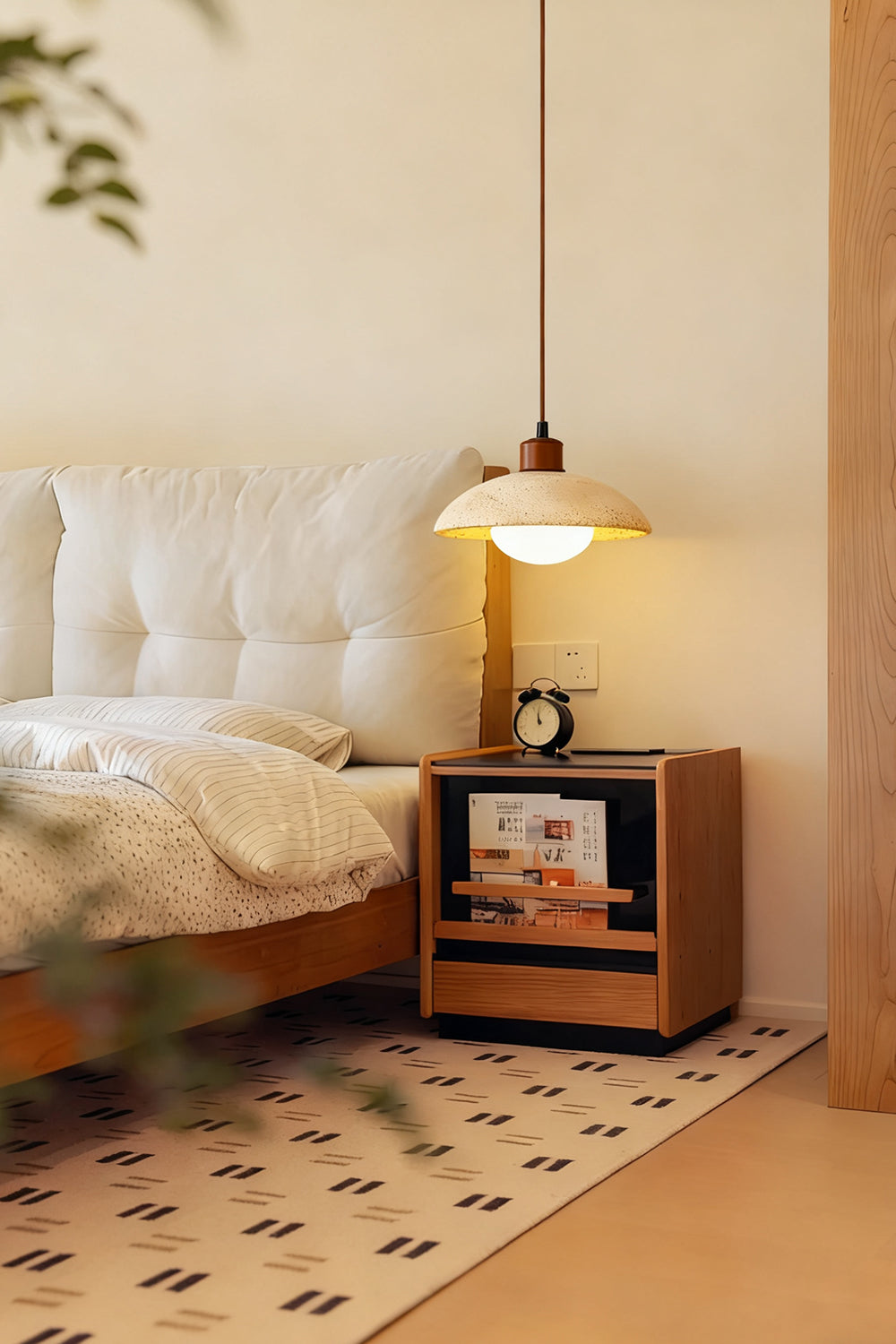 Travertine Disc Pendant Light - view 2 | everlamps