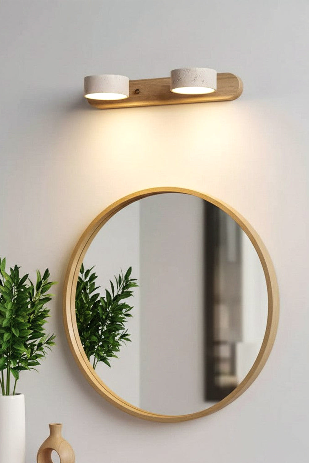 Travertine Duo Wall Light - view 2 | everlamps