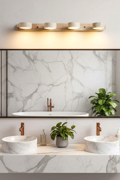 Travertine Duo Wall Light - view 4 | everlamps