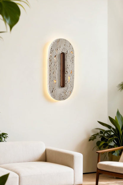 Travertine Slab Wall Sconce - view 6 | everlamps