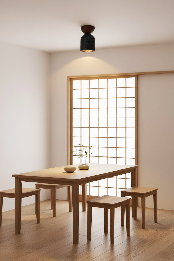 Travertine Stone Ceiling Light - view 8 | everlamps