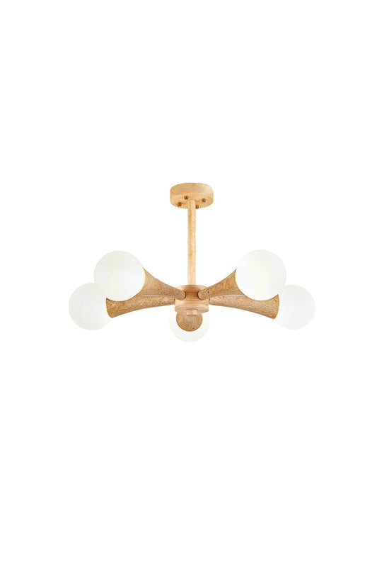 Travertine Tree-Arm Chandelier | everlamps