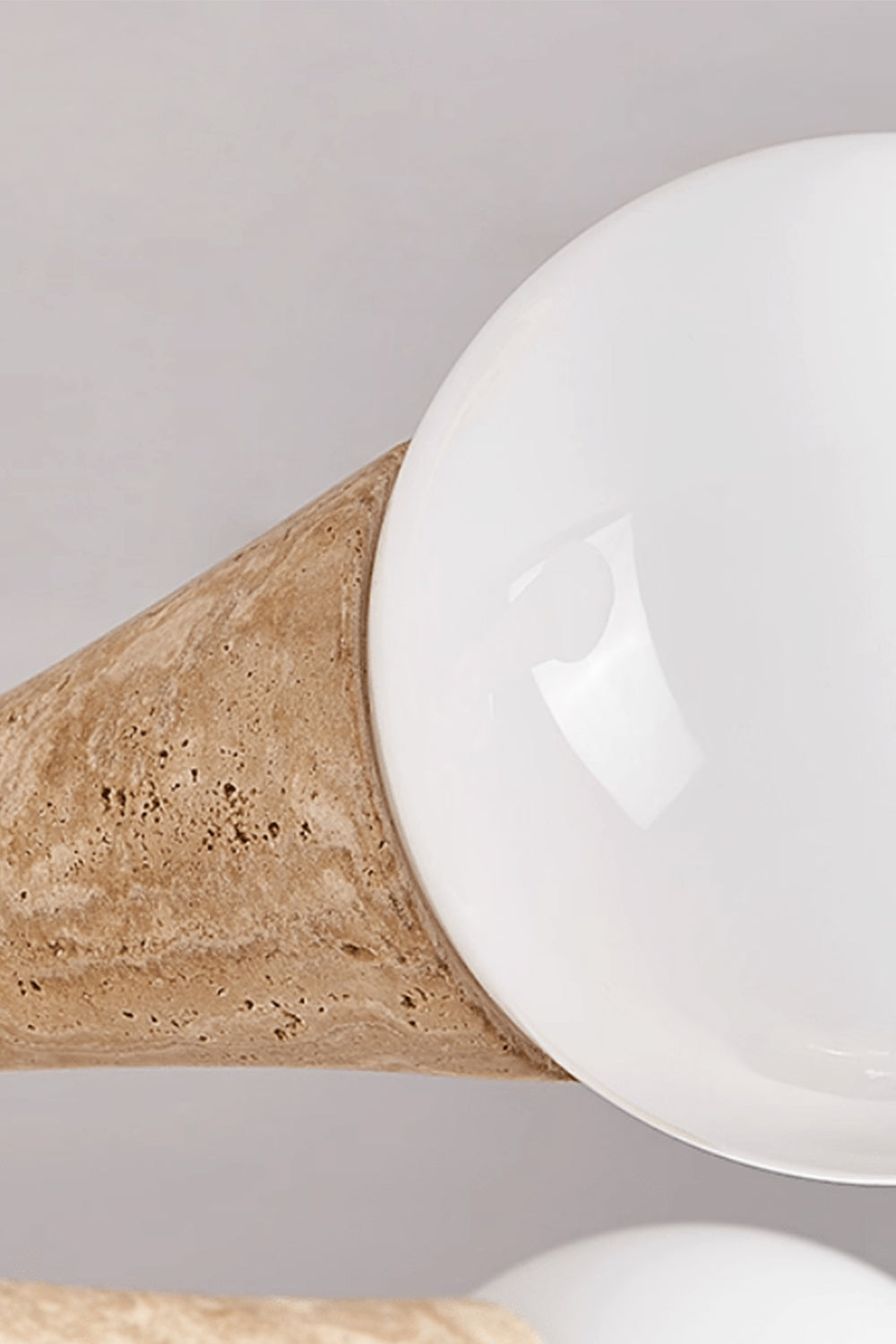 Travertine Tree-Arm Chandelier - view 20 | everlamps