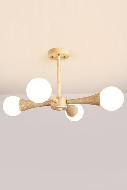 Travertine Tree-Arm Chandelier - view 12 | everlamps
