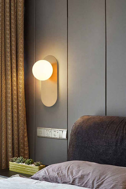 Flat Base Globe Sconce - everlamps