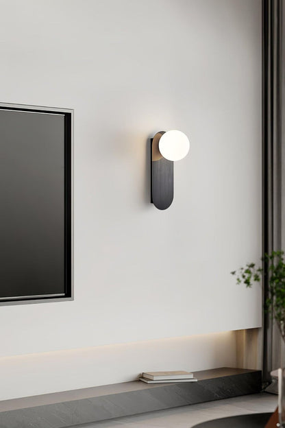 Flat Base Globe Sconce - everlamps