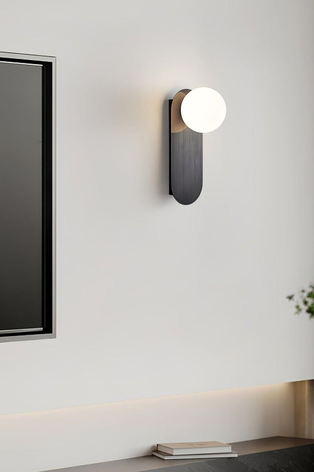 Flat Base Globe Sconce - everlamps