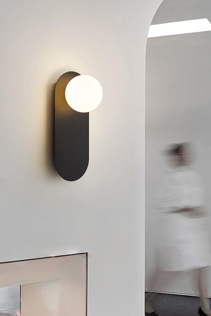 Flat Base Globe Sconce - everlamps