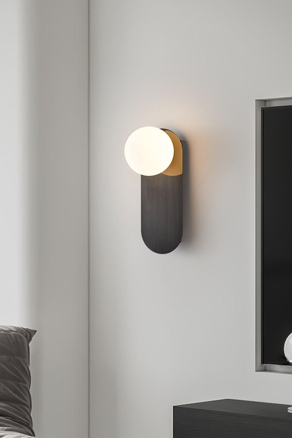 Flat Base Globe Sconce - everlamps