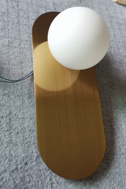 Flat Base Globe Sconce - everlamps