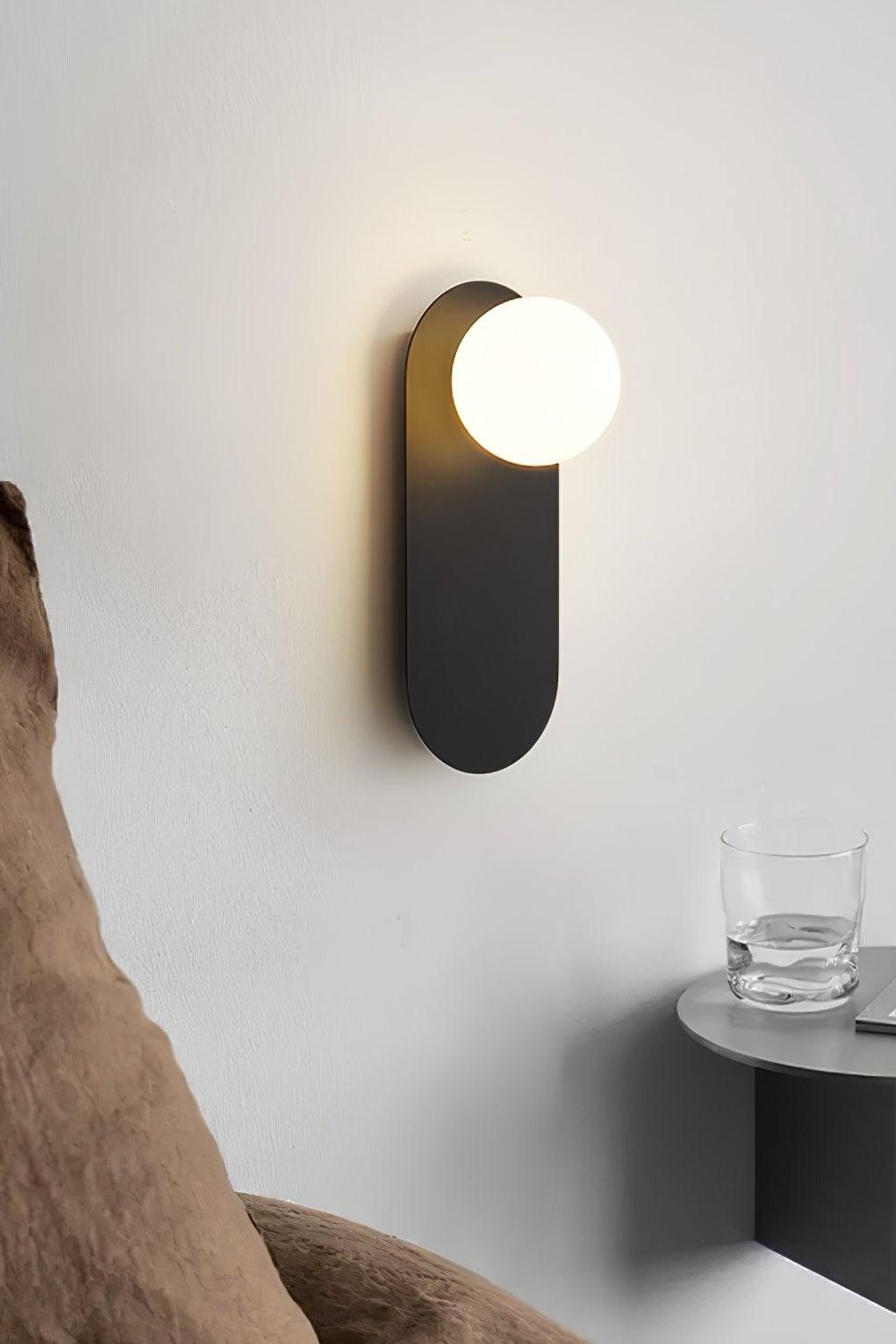 Flat Base Globe Sconce - everlamps