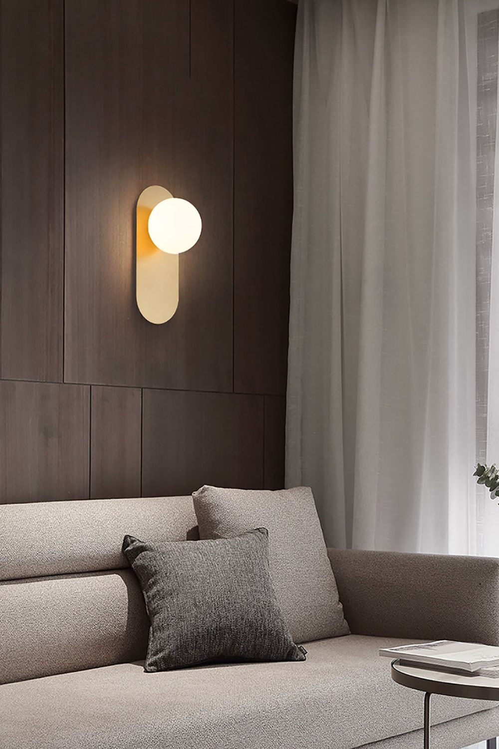 Flat Base Globe Sconce - everlamps