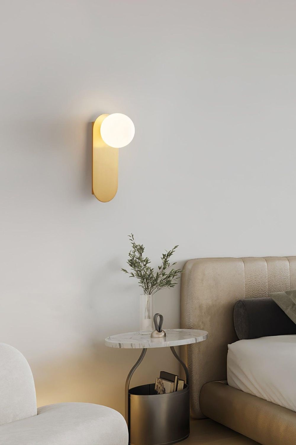 Flat Base Globe Sconce - everlamps
