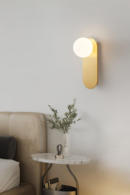 Flat Base Globe Sconce - everlamps