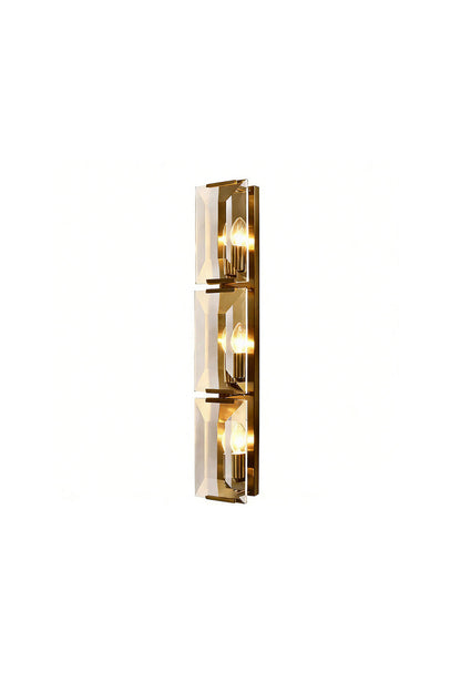 Triple Sparkling Faceted Wall Light | everlamps