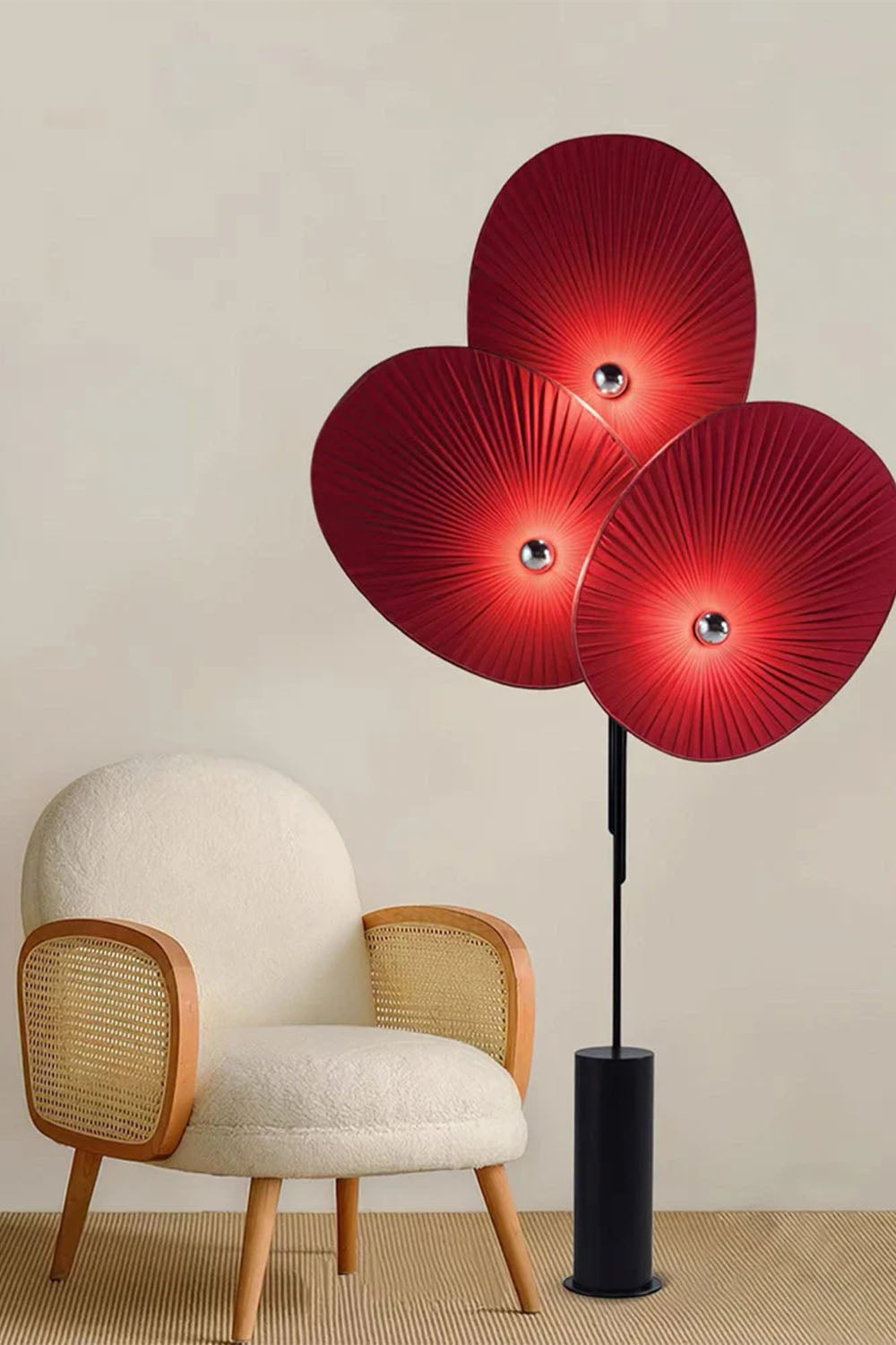 Triple Floral Floor Lamp - view 12 | everlamps
